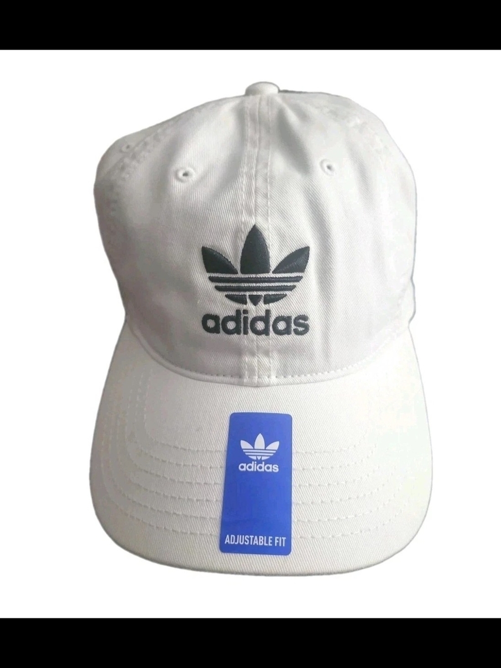 ADIDAS ORIGINALS RELAXED MENS STRAPBACK HAT WHITE BLACK NEW UNISEX
